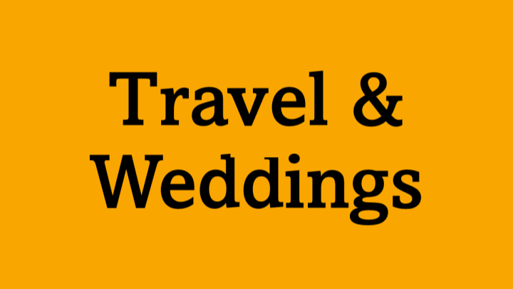 Travel and Weddings